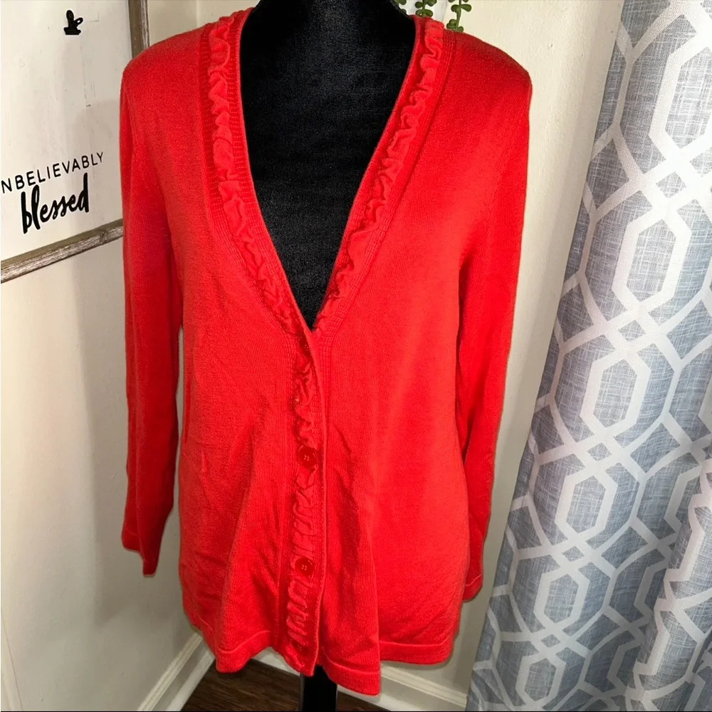 Women's Red Cardigan size L